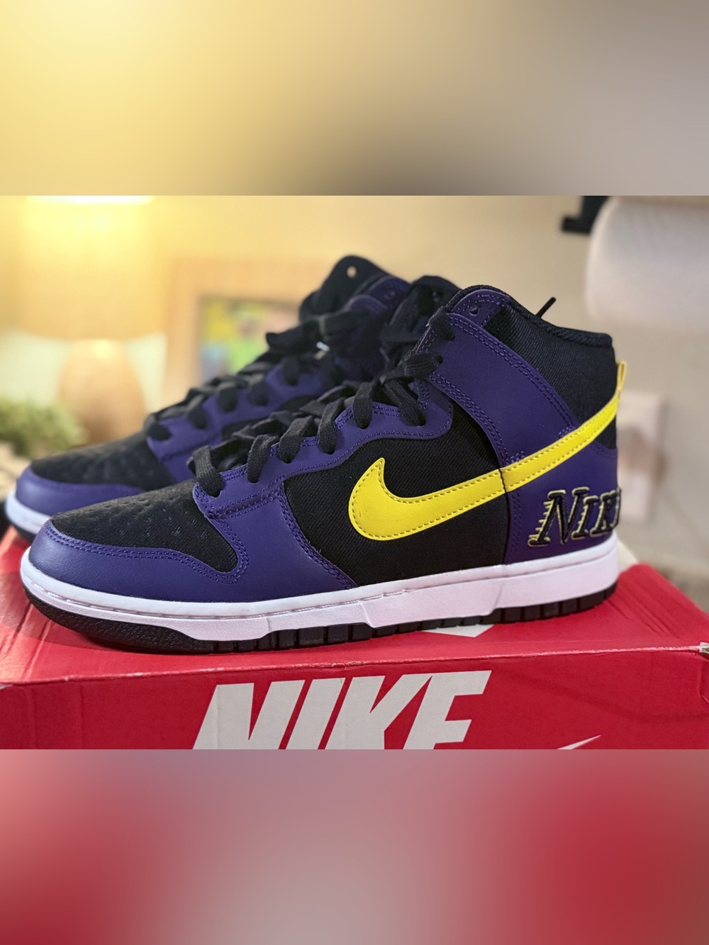 Nike Dunk High Premium EMB 'Lakers'